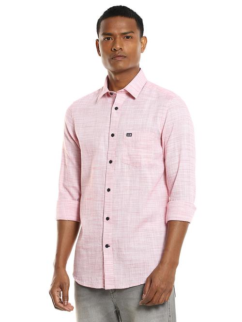 mens melange casual shirt - 17875531 - Very Small Image - 1