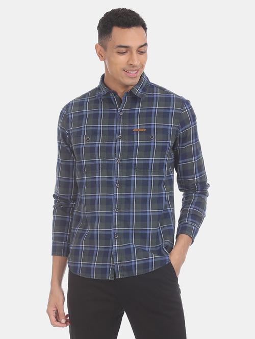 green checkered casual shirt - 17875670 - Very Small Image - 1