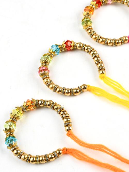multi colored na rakhi set - 17875907 - Very Small Image - 1