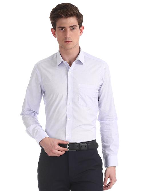 purple self design formal shirt - 17875981 - Very Small Image - 1