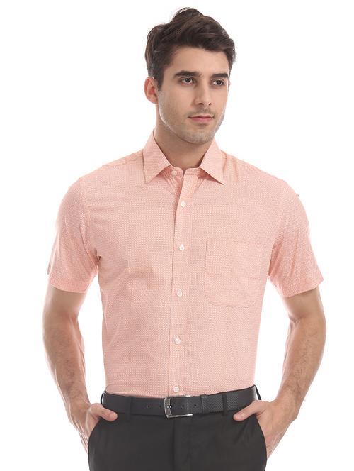 orange printed formal shirt - 17876055 - Very Small Image - 1
