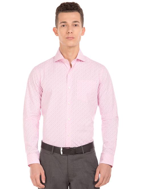 pink printed formal shirt - 17876145 - Very Small Image - 1