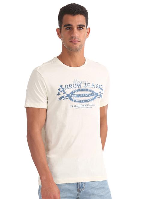 off white printed t-shirt - 17876429 - Very Small Image - 1