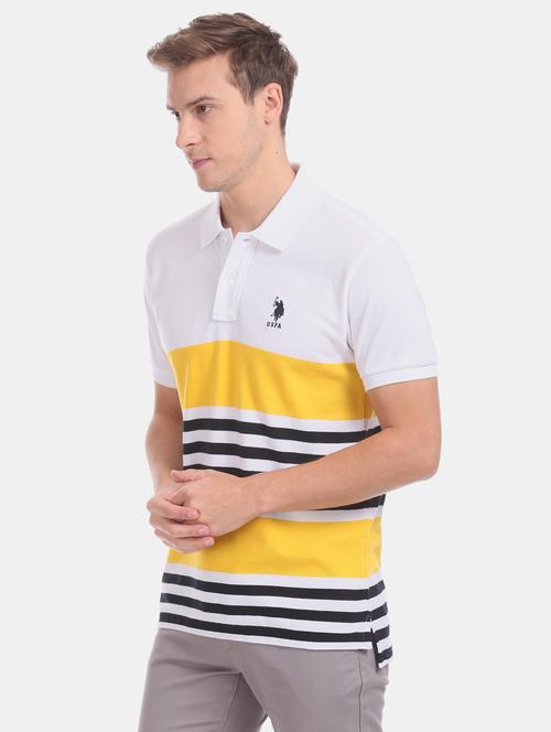 white striped polo t-shirt - 17876608 - Very Small Image - 1