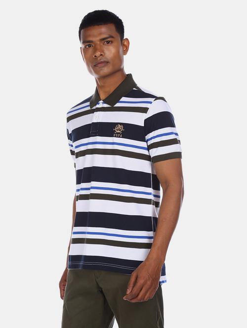 white striped polo t-shirt - 17876623 - Very Small Image - 1
