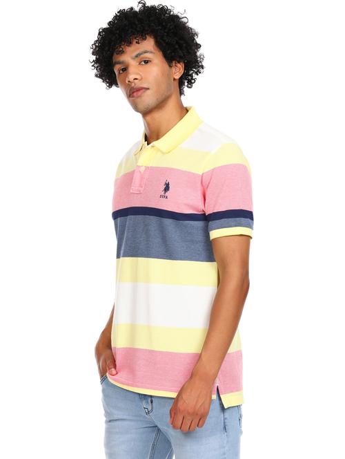 multi colorblock polo t-shirt - 17876685 - Very Small Image - 1
