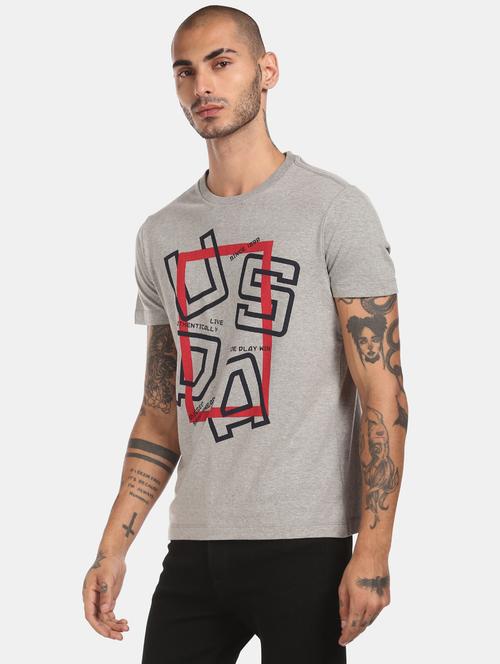 grey printed t-shirt - 17876775 - Very Small Image - 1