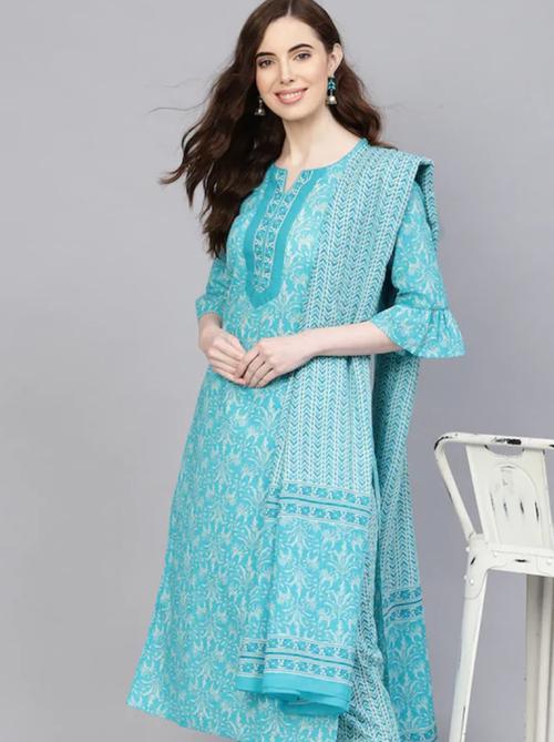jaipuri kurti women & white printed - 17876975 - Very Small Image - 1