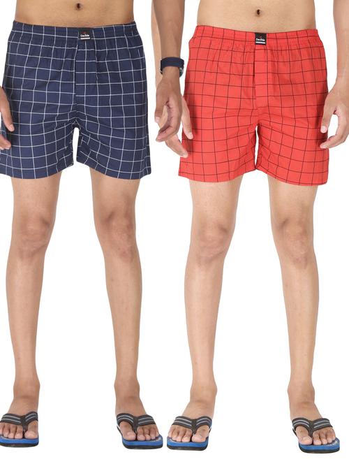 multi colored cotton boxer - 17876996 - Very Small Image - 1