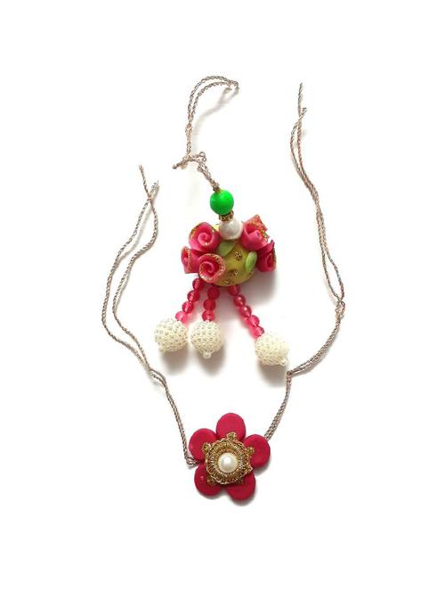 multi colored nylon thread rakhi - 17882037 - Very Small Image - 1