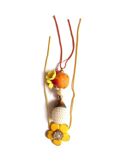 multi colored nylon thread rakhi - 17882064 - Very Small Image - 1