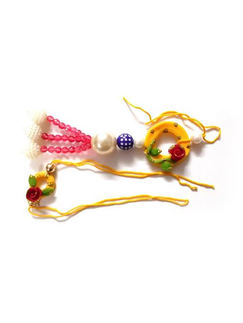 multi colored nylon thread rakhi - 17882089 - Very Small Image - 1
