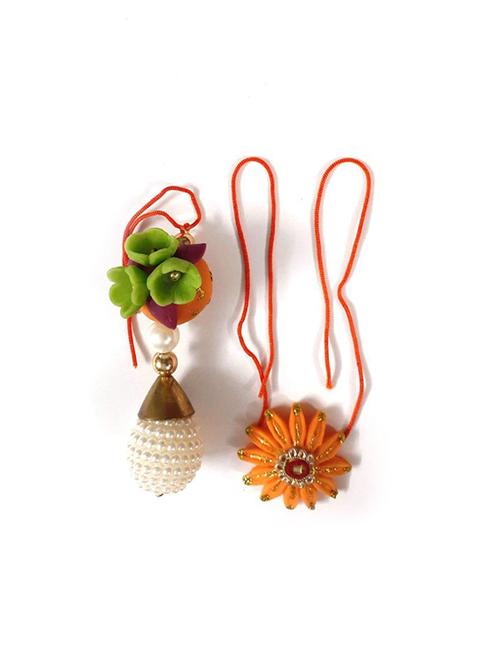 multi colored nylon thread rakhi - 17882105 - Very Small Image - 1