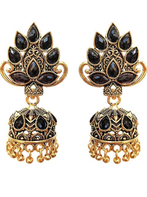 muccasacra stunning golden black kundan studded - 17883882 - Very Small Image - 1