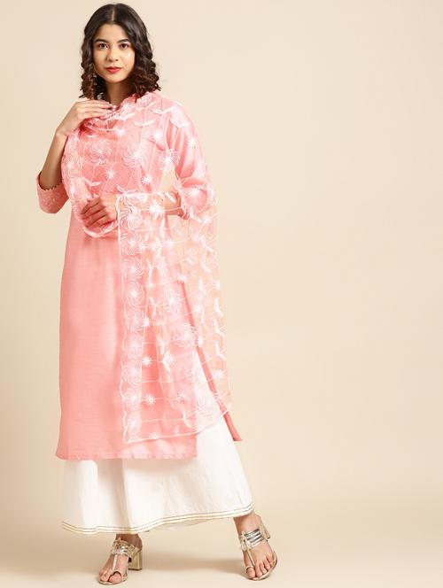 orange net dupatta - 17885653 - Very Small Image - 1