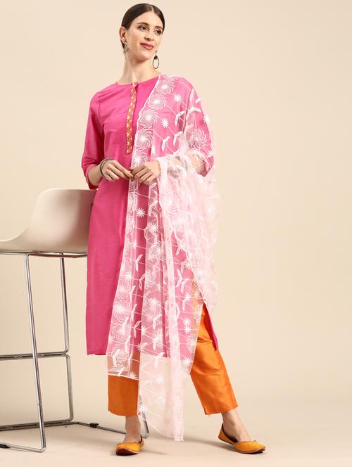 pink net dupatta - 17885654 - Very Small Image - 1