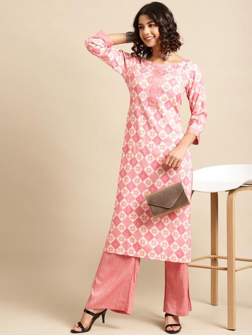 geometrical kurta palazzo set - 17885710 - Very Small Image - 1