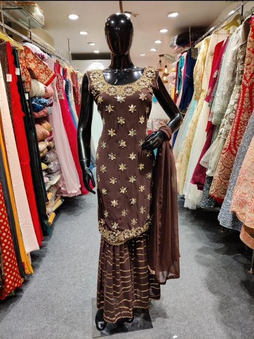 georgette gharara set stone printed - 17885768 - Very Small Image - 1