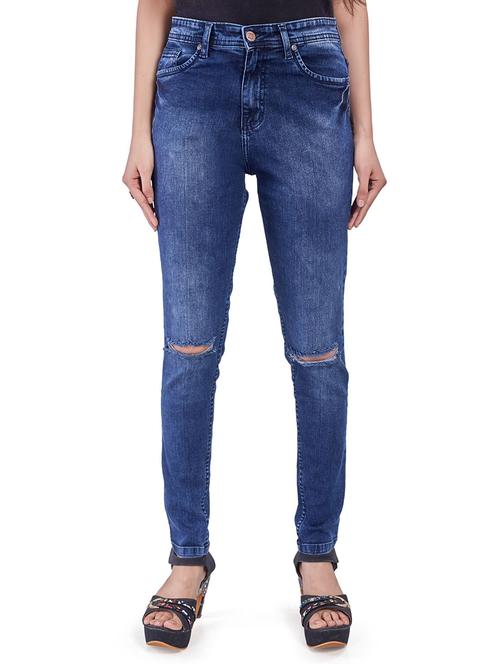 tie front stone washed jean - 17885980 - Very Small Image - 1