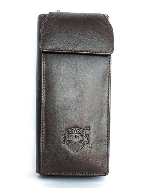 cabretta genuine leather women modern and stylish wallet with cell phone pocket(cblw1) - 17886305 - Very Small Image - 1