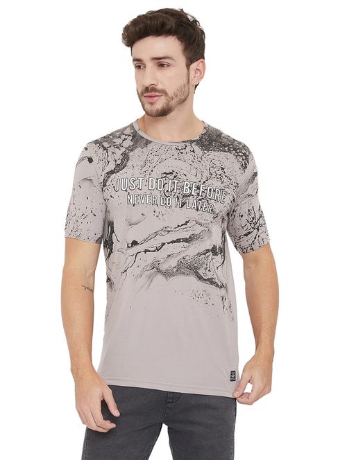 grey printed t-shirt - 17887143 - Very Small Image - 1