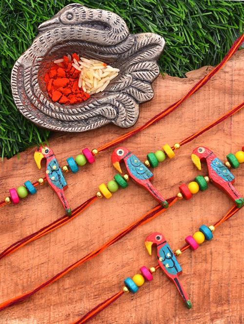 multi colored null rakhi set - 17887191 - Very Small Image - 1