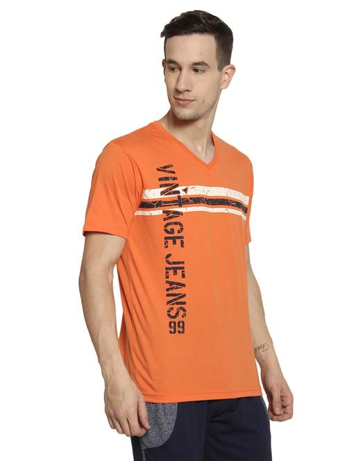 orange printed t-shirt - 17887241 - Very Small Image - 1