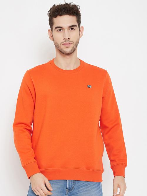 orange solid sweatshirt - 17887342 - Very Small Image - 1