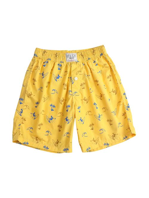 yellow printed shorts - 17887591 - Very Small Image - 1