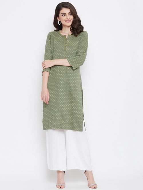 printed straight kurta - 17887695 - Very Small Image - 1