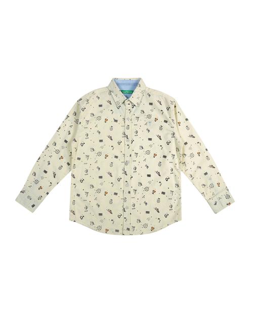 yellow printed shirt - 17887828 - Very Small Image - 1
