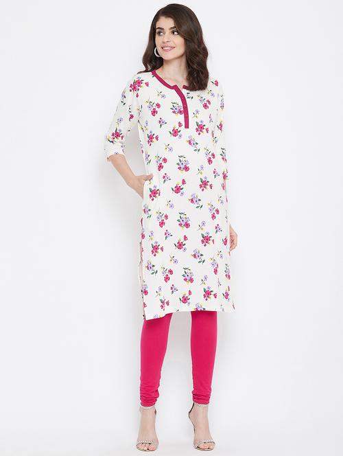 floral straight kurta - 17887893 - Very Small Image - 1