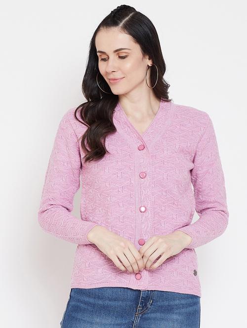 v-neck wool cardigan - 17887929 - Very Small Image - 1