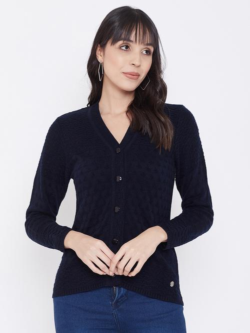 v-neck wool cardigan - 17887936 - Very Small Image - 1