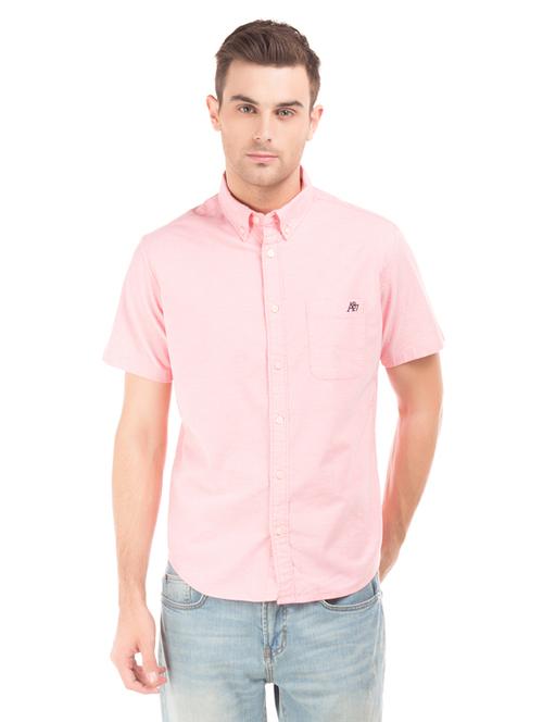 pink solid casual shirt - 17888508 - Very Small Image - 1