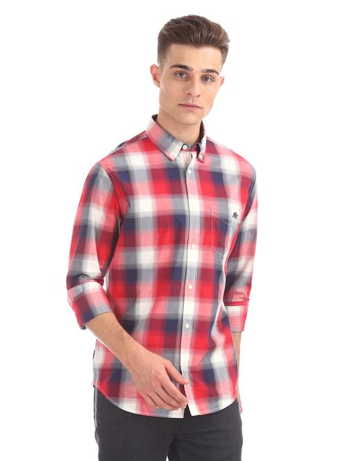 red checkered casual shirt - 17888582 - Very Small Image - 1