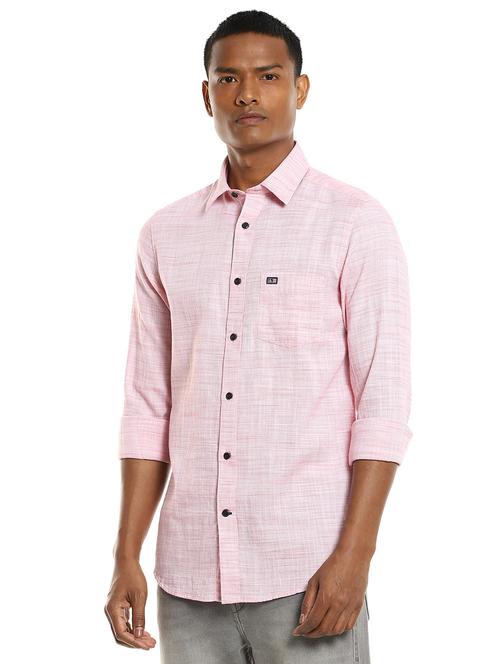 pink self design casual shirt - 17888619 - Very Small Image - 1