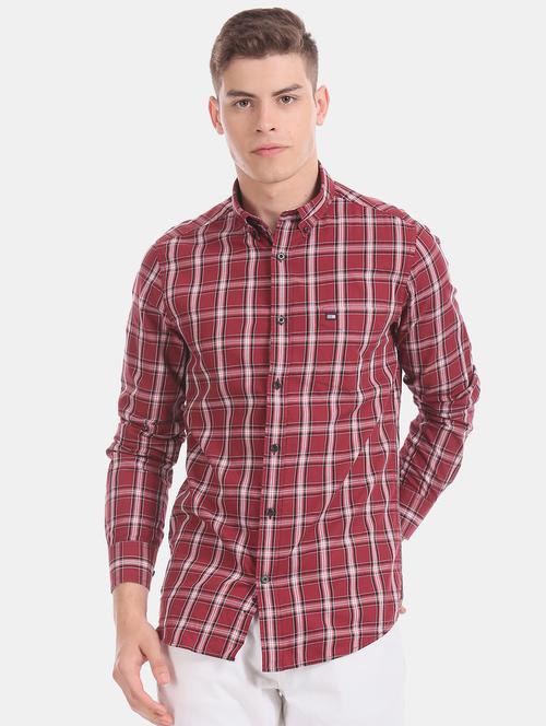 red checkered casual shirt - 17888652 - Very Small Image - 1