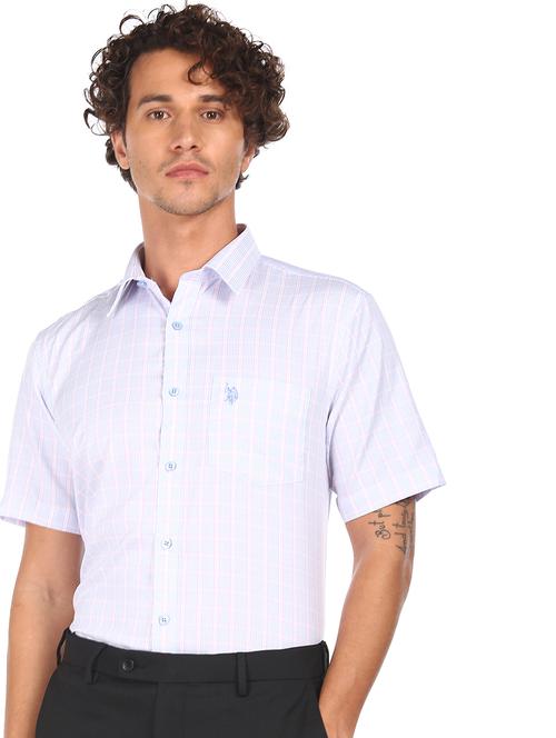 white checkered casual shirt - 17888817 - Very Small Image - 1