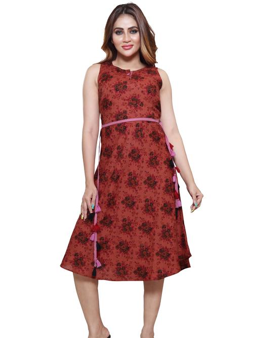 pure linen digital printed kurti with - 17889360 - Very Small Image - 1