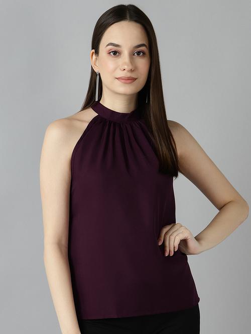 halter neck solid top - 17889784 - Very Small Image - 1