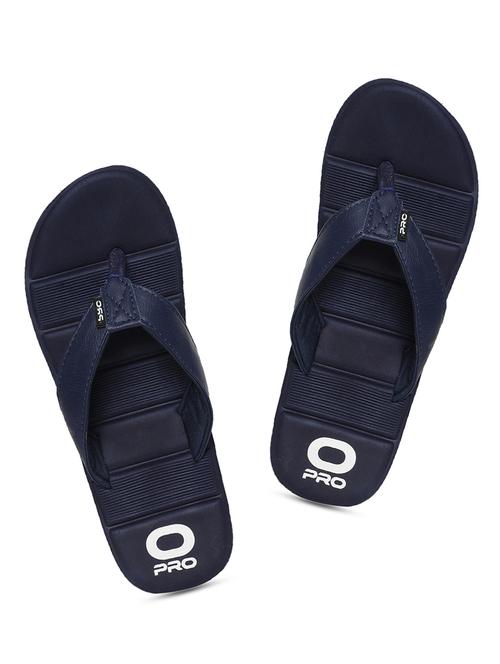navy leatherette slip on flip flops - 17890168 - Very Small Image - 1