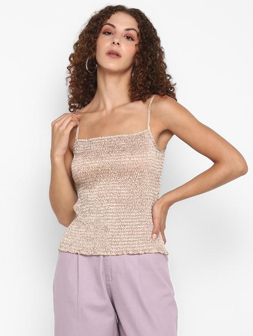 cami neck smocked top - 17892056 - Very Small Image - 1
