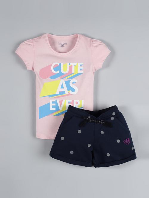 pink printed shorts set - 17892093 - Very Small Image - 1