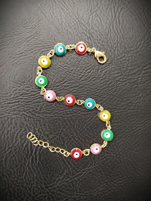 multi colored gold plated bracelet rakhi - 17892493 - Very Small Image - 1