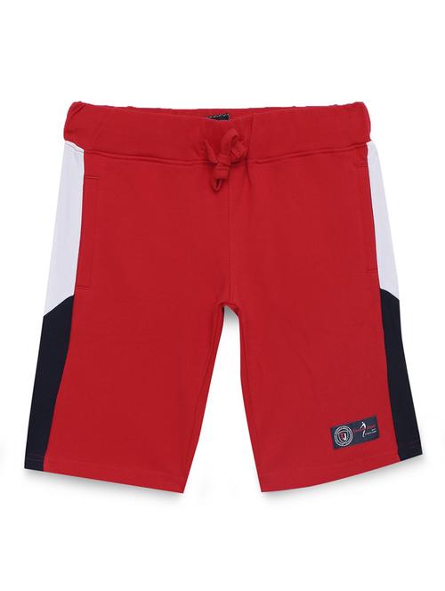 red solid three fourth shorts - 17893359 - Very Small Image - 1