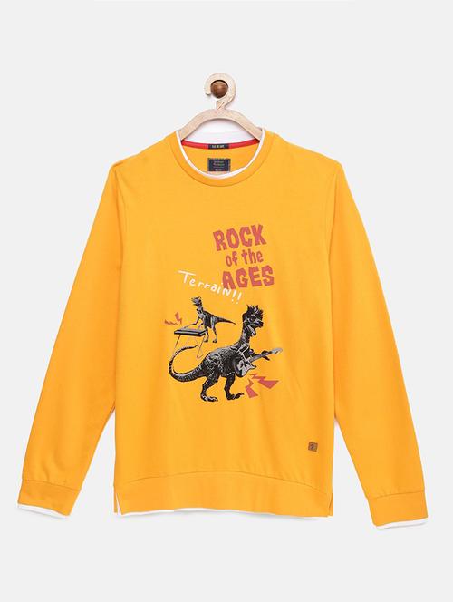 yellow printed sweatshirt - 17893655 - Very Small Image - 1