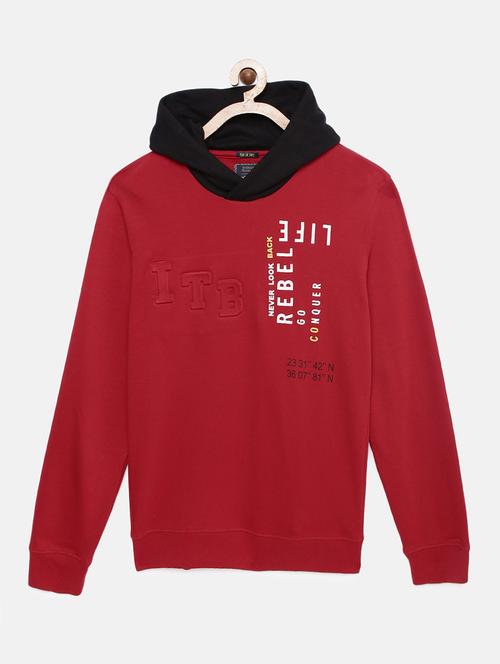maroon printed sweatshirt - 17893659 - Very Small Image - 1