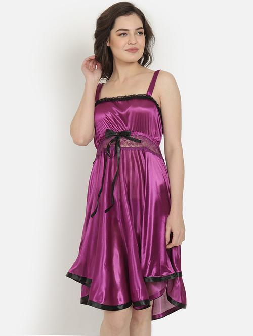 lace detail babydoll - 17893818 - Very Small Image - 1