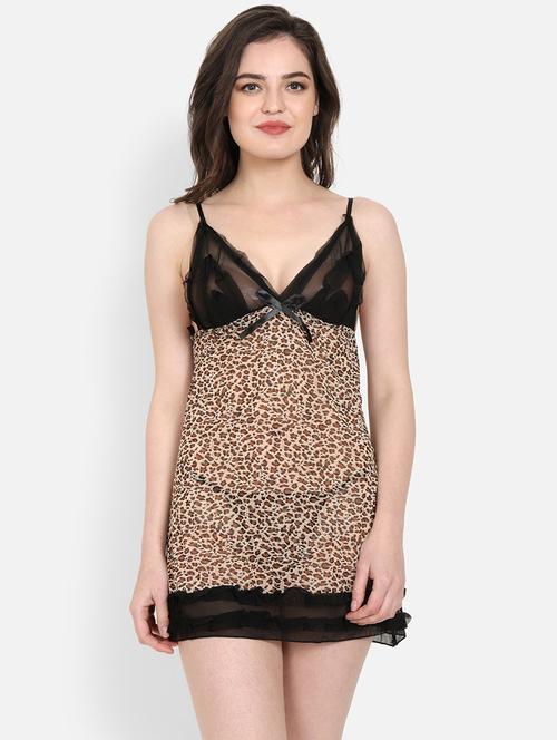 lace detail babydoll - 17893822 - Very Small Image - 1